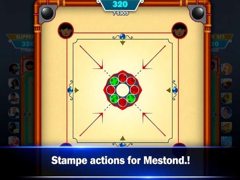 Indian Carrom Master Main Game Interface Indian Carrom Master Game Screenshot
